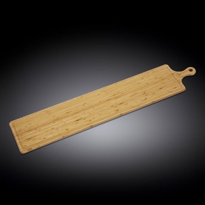 Bamboo Charcuterie Board With Handle 39.4" inch X 7.9" inch | 100 X 20 Cm